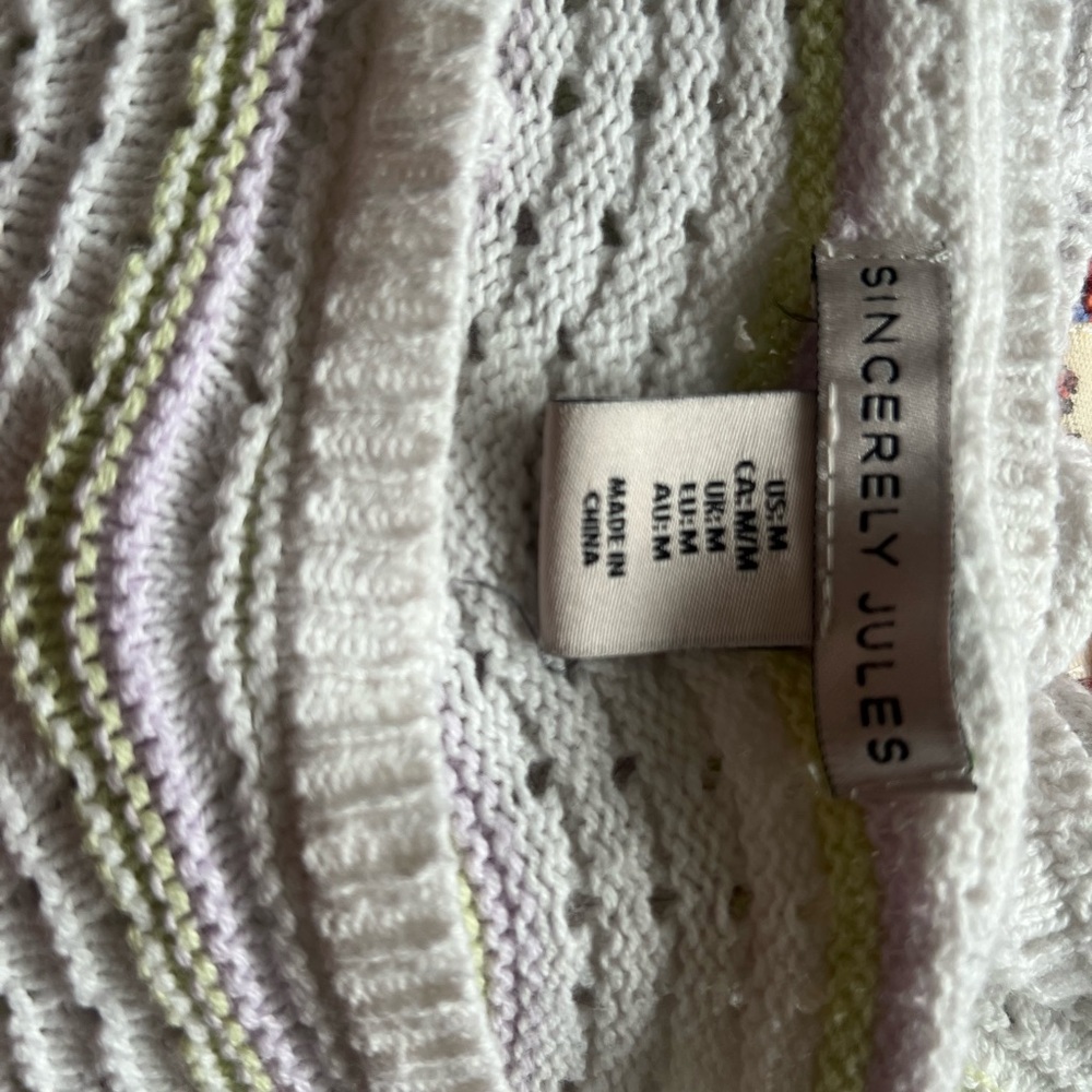 Sincerely Jules Gray Crew Neck Sweater Soft Texture